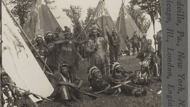Cinq enfants enlevés par les Iroquois